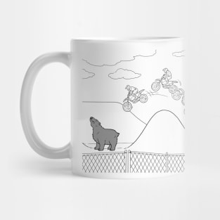 Dumb Bear Motocross Mug